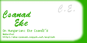 csanad eke business card